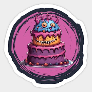 monster cakee Sticker